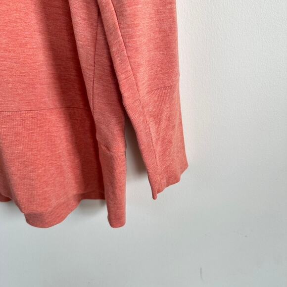 Garnet Hill Womens Tunic Top S Ginger Heather Cowl Neck Knit Oversized Tencel - Picture 3 of 11